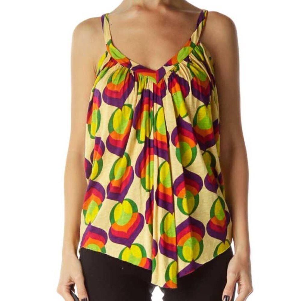 T-Bags Los Angeles Multicolor Print Tank Top